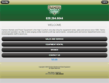 Tablet Screenshot of farmersrentals.com